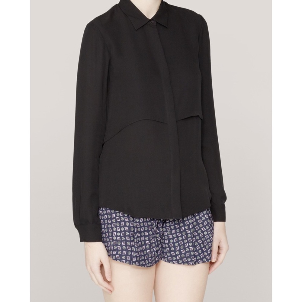 Theory ‘Rosita’ Blouse in Black